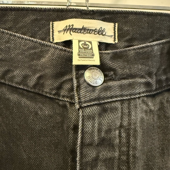 NWT Madewell The Dean Easy Straight Jean in Ripley Wash, Faded Black, Size 33 - Picture 8 of 12